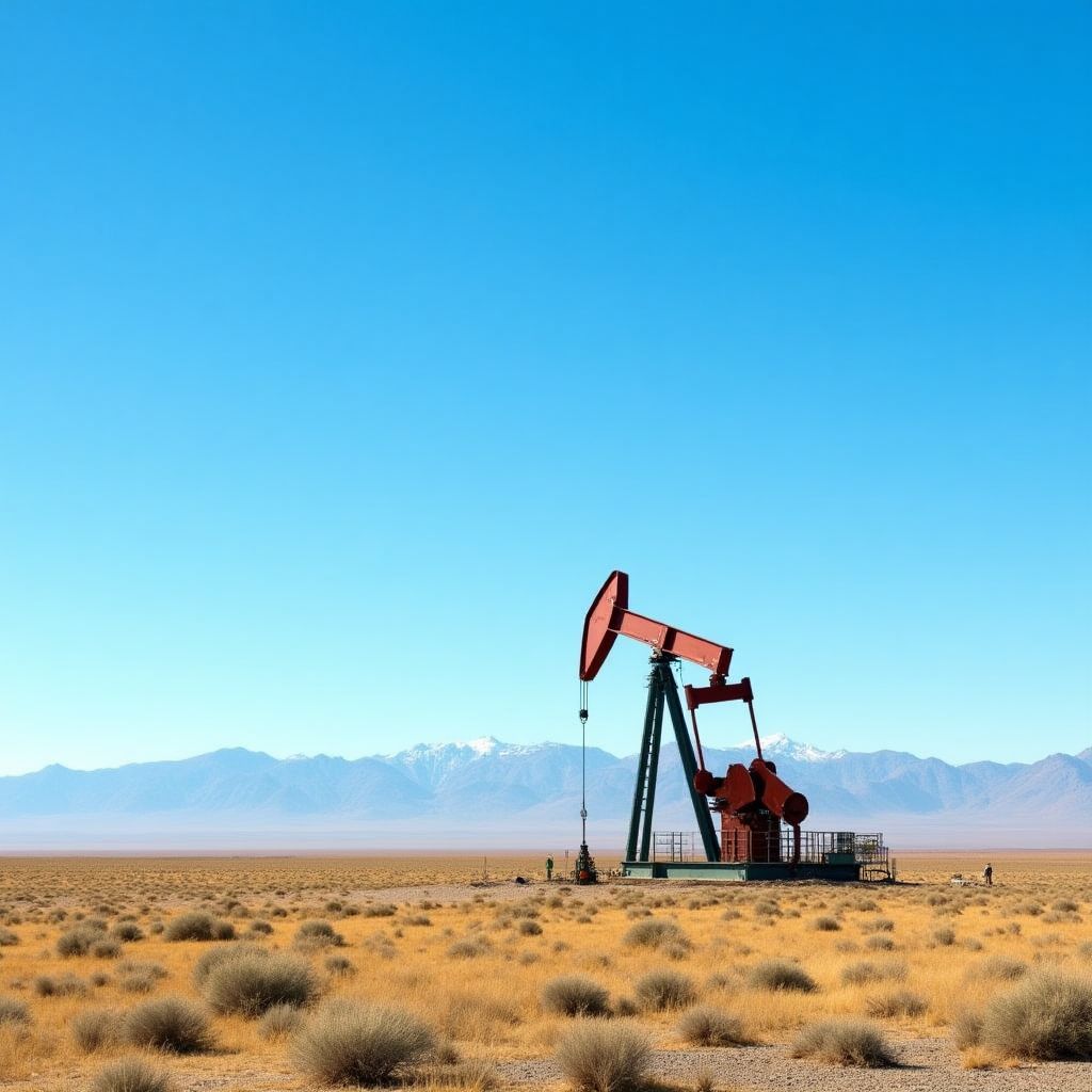 Plataforma petrolera en operación